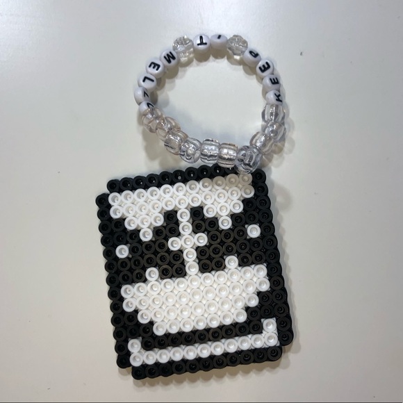 π Rhinestone Marshmello Perler Bracelet π - Picture 2 of 5